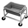 Channel Manufacturing 501LA 19in x 26in x 16.5in Welded Aluminum Bus Bin Cart 