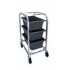 Channel Manufacturing 503LA 19in x 26in x 40.5in Welded Aluminum Bus Bin Cart 
