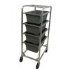 Channel Manufacturing 504LA 19in x 26in x 53in Welded Aluminum Bus Bin Cart 