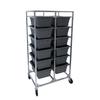 Channel Manufacturing 512LA 36in x 26in x 70.5in Welded Aluminum Double Bus Bin Cart 