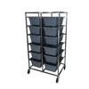 Channel Manufacturing 512LS 36inx 26in x 70.5in Welded Stainless Steel Double Bus Bin Cart 
