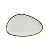 Mikasa Hospitality 5256148 Lodge Cream White Vitrified Porcelain 9in Egg Shaped Plate 