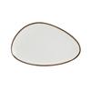 Mikasa Hospitality 5256150 Lodge Cream White Vitrified Porcelain 11in Egg Shaped Plate 