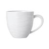 Mikasa Hospitality 5260088 Camilla Bright White Vitrified Porcelain 7oz Embossed Cup 