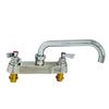 Fisher 5314 8in Deck Mount Centers with 14in Swing Spout & Lever Handles 