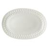 Mikasa Hospitality 5316692 Malet White Bone China 7.1in x 10.2in Platter - 2dz 