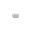 Mikasa Hospitality 5320792 Chic White Porcelain 3.15in x 2.95in x 1.57"H Platform Plate 