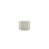 Mikasa Hospitality 5320795 Chic White Porcelain 3.15in x 2.95in x 2.36"H Platform Plate 