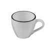 Mikasa Hospitality 5324453 ID Fine Modest Black Fine China 3oz Espresso Cup - 1dz 