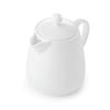 Mikasa Hospitality 5326466 Lola White Bone China 13oz Teapot with Lid - 16 Each 
