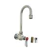Fisher 53414 Wall-Mount Faucet with 6in Gooseneck Spout & Lever Faucet 