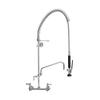 Fisher 53473 8in Wall-Mount Spring Pre-Rinse Unit with 12in Add-On Faucet 