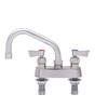 Fisher 53759 4in Deck-Mount Faucet with 8in Swing Spout & Swivel Stems 
