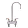 Fisher 53880 4in Deck-Mount Faucet with 12in Gooseneck Spout & Swivel Stems 