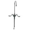 Fisher 57398 Deck-Mount Faucet with 6in Gooseneck Spout & Swivel Stems 