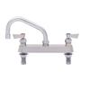 Fisher 57681 8in Deck-Mount Faucet with 16in Swing Spout & Swivel Stems 