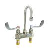 Fisher 58718 4in Deck-Mount Faucet with 12in Gooseneck Spout & Swivel Stems 