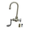 Fisher 58890 Wall-Mount Faucet with 6in Gooseneck Spout & Wrist Handle 