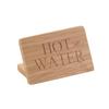 Cal-Mil 606-3 Bamboo 3in x 2"H Natural "Hot Coffee" Beverage Sign - 1dz 