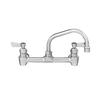 Fisher 60836 8in Backsplash Faucet with 12in Swing Spout & Swivel Stems 