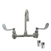 Fisher 61255 8in Backsplash Faucet with 12in Gooseneck Spout & Close Elbows 