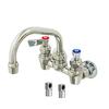 Fisher 62162 4in Backsplash Faucet with 10in Swing Spout & Close Elbows 