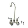 Fisher 62642 4in Backsplash Faucet with 6in Gooseneck Spout & Close Elbows 