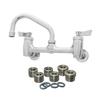 Fisher 64710 8in Backsplash Faucet with 10in Swing Spout & EZ-Install Adapter 