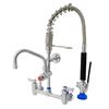 Fisher 73310 8in Backsplash Brass Pre-Rinse Unit with 6in Add-On Faucet 