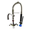 Fisher 73400 Deck-Mount Low-Profile Spring Pre-Rinse with 6in Add-On Faucet 