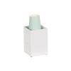 Cal-Mil 787-15 Classic 4.25in x 4.25in x 6"H White Straw Holder - 4 Each 