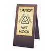 Cal-Mil 852-52 Westport 12in x 17.5in x 22"H Mahogany "Wet Floor" Sign 