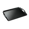 Cal-Mil 930-3-13 26in x 18in x 1"H Black Plastic Low Profile Room Service Tray 