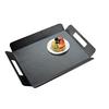 Cal-Mil 958-1-13 Classic 22.5in x 17in x 1.5"H Black Plastic Room Service Tray 