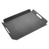 Cal-Mil 958-2-13 Classic 16in x 13in x 1.5"H Black Plastic Room Service Tray 