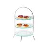 Cal-Mil 977-10-49 11.75in x 11.75in x 20"H Chrome 3-Tier Display Stand 