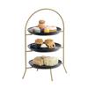 Cal-Mil 977-10-90 Heritage 11.75in x 11.75in x 20"H Matte Gold Display Stand 