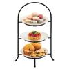 Cal-Mil 977-8-13 8.75in x 18"H Black Iron 3-Tier Display Stand with Arched Frame 