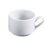 Yanco China AC-23 Abco Super White Porcelain 7oz 3.25in dia. Cup - 3dz 