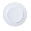 Yanco China AC-26 Abco Super White Porcelain 16in Wide Rim Plate - 4 Each 