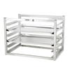 Channel Manufacturing AWM-5 20.5in x 13in Aluminum Wall Mount Bun Pan Rack with 3in Spacing 