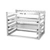 Channel Manufacturing AWM-6 28.5in x 18in Aluminum Wall Mount Bun Pan Rack with 3in Spacing 
