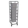 Channel Manufacturing AXD506L 19.5in x 26in x 70.5in Welded Aluminum Bus Bin Cart 
