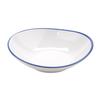 GET B-100-W/CB Settlement Bistro White Melamine 10oz Shallow Bowl - 2dz 