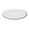 GET B-220-W/BK Settlement Bistro White Melamine 24oz Soup Bowl - 1dz 