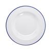 GET B-220-W/CB Settlement Bistro White Melamine 24oz Soup Bowl - 1dz 