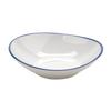 GET B-60-W/CB Settlement Bistro White Melamine 6oz Oval Bowl- 4dz 