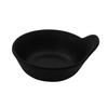 GET B-70-BK Nara Black Melamine 7oz 4.5in dia. Soup Bowl with Handle 