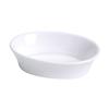 Yanco China BK-006 Accessories Bone White Porcelain 10oz Oval Baking Dish 