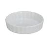 Yanco China BK-605 Accessories White Porcelain 5.5oz Fluted Quince Dish-2dz 